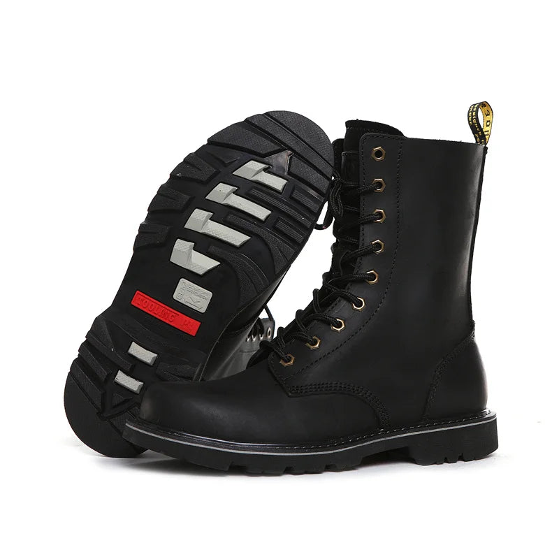 Hiking Shoes Men Waterproof Boots Hunting Shoes Tactical trekking Combat Boots Ankle sneaker Leather Snow High-top Walking Boots