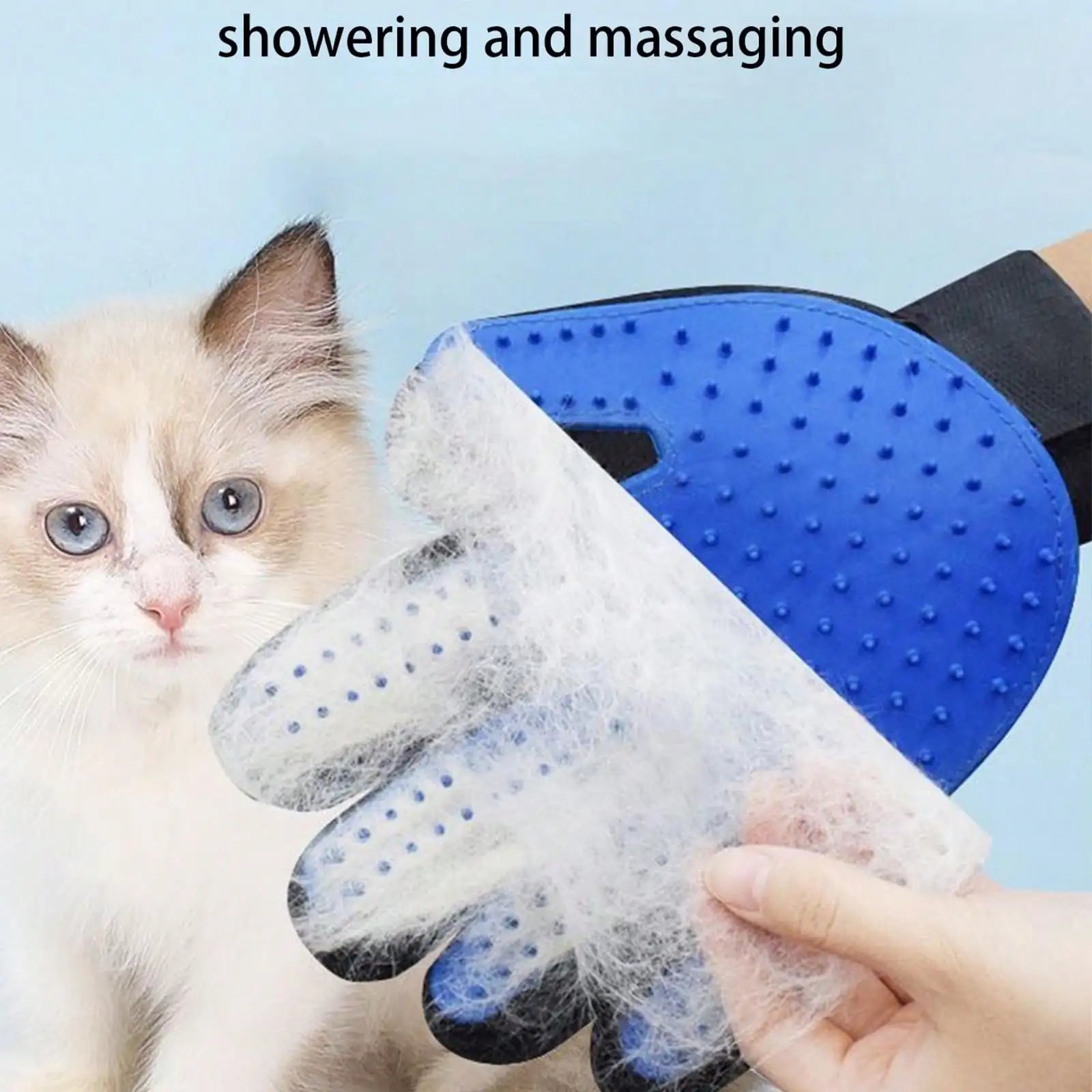 1pcs Pet Grooming Glove Brush For Dogs And Cats Fur And Hair Removal Mitt（Left or right hand）