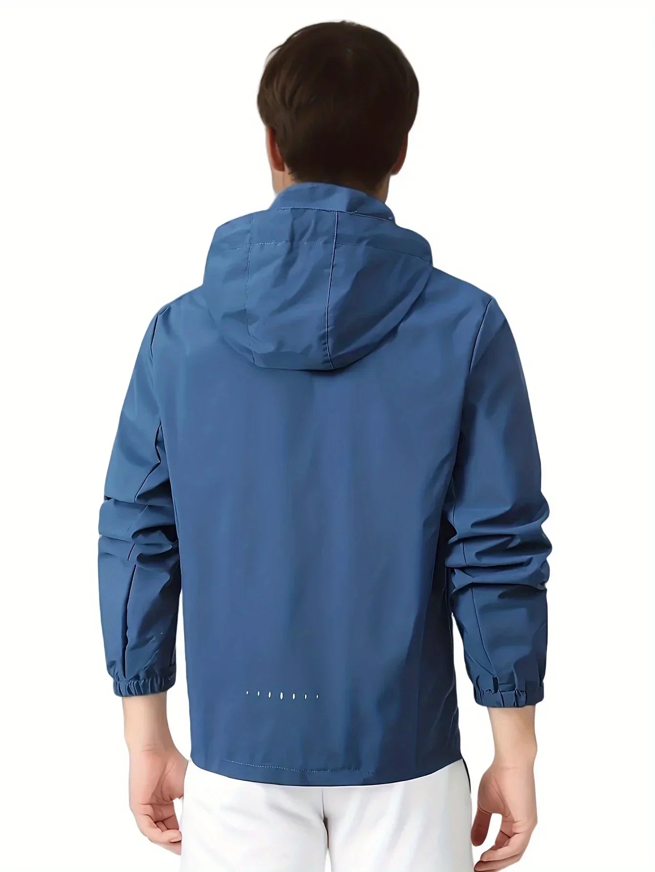 New Men's Lightweight Waterproof Rain Jacket Hooded Shell Outdoor Windbreaker for Hiking & Travel Breathable & Packable Coat Men
