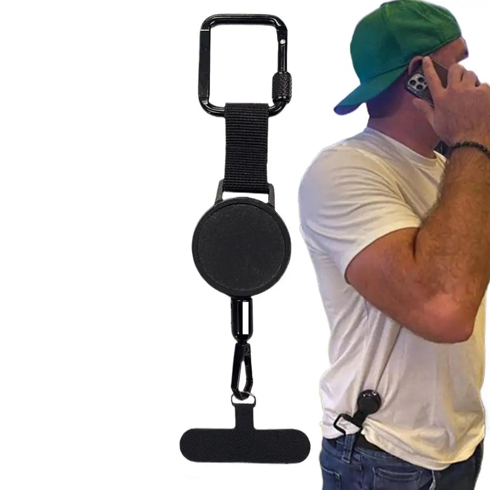 Retractable Anti-Theft Phone Lanyard Telescopic Smartphone Safety Tether Belt Clip Phone Holder Strap for Travel