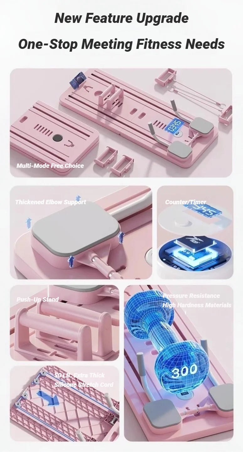 Abdominal Exercise Board Fitness Slimming Tummy Automatic Rebound Leg and Arm Adjuster Multifunctional Equipment