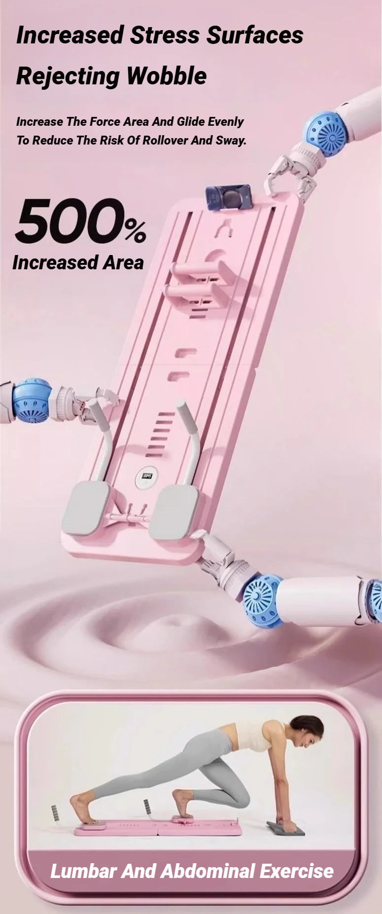 Abdominal Exercise Board Fitness Slimming Tummy Automatic Rebound Leg and Arm Adjuster Multifunctional Equipment