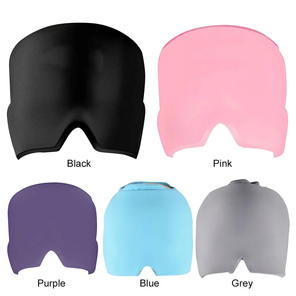 Relief Headgear Migraine Relief Cap Gel Ice Cap Cold Compress Therapy Cap Ice Head Wrap Pack Eye Mask for Pressure Relieve Pain