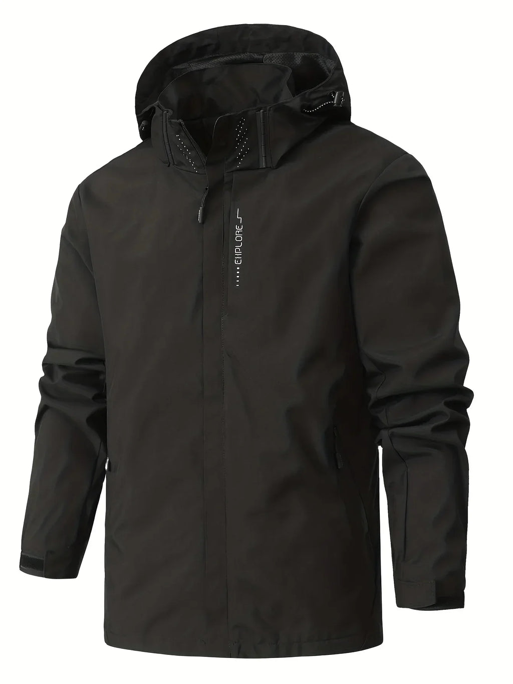 New Men's Lightweight Waterproof Rain Jacket Hooded Shell Outdoor Windbreaker for Hiking & Travel Breathable & Packable Coat Men