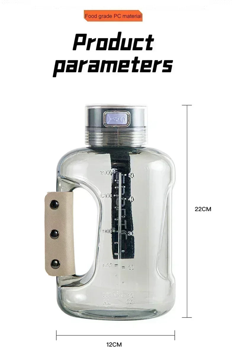 1.5L Hydrogen Rich Portable Sports Water Bottle Rich Molecular Hydrogen Water  kettle