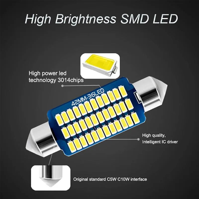 Car LED Interior Light Kit For Ford Mondeo MK1 MK2 MK3 MK4 III IV 1992- 2008 2009 2010 2011 2012 2013 2014 2018 2020 Accessories
