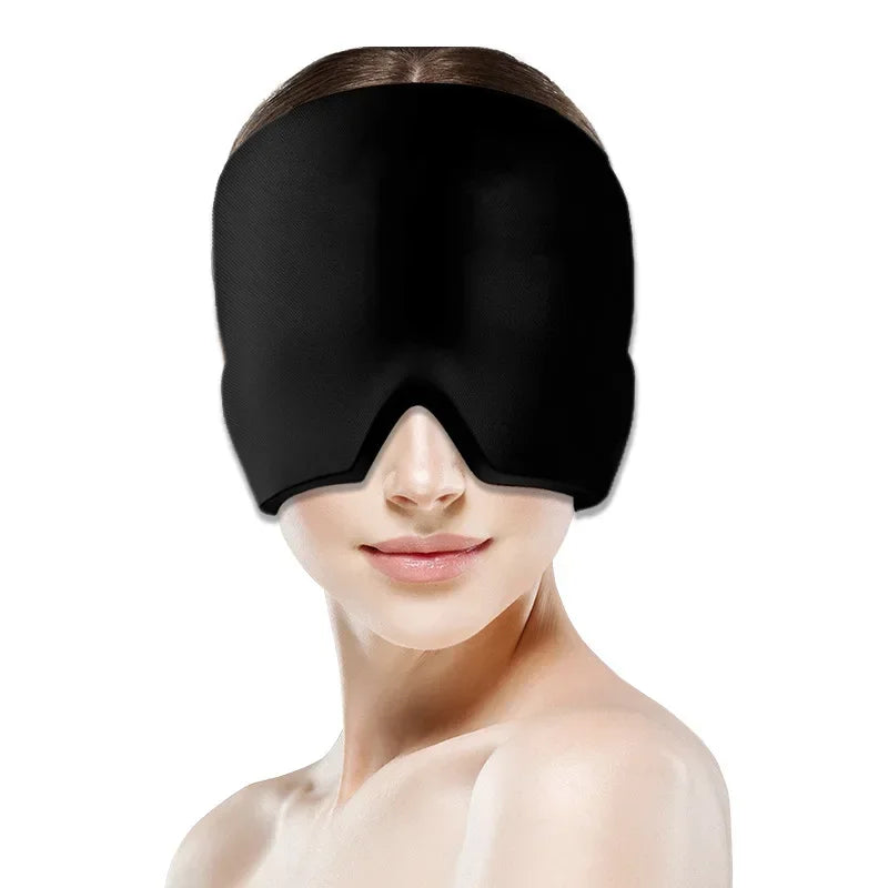 Hot Cold Therapy Headache Migraine Relief Cap Wearable Therapy Wrap Stress Pressure Pain ReliefIce Hat Eye Mask Head Massager