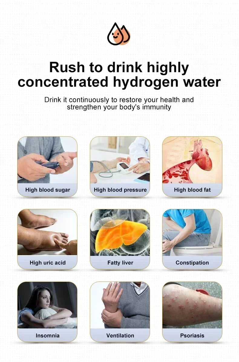 1.5L Hydrogen Rich Portable Sports Water Bottle Rich Molecular Hydrogen Water  kettle