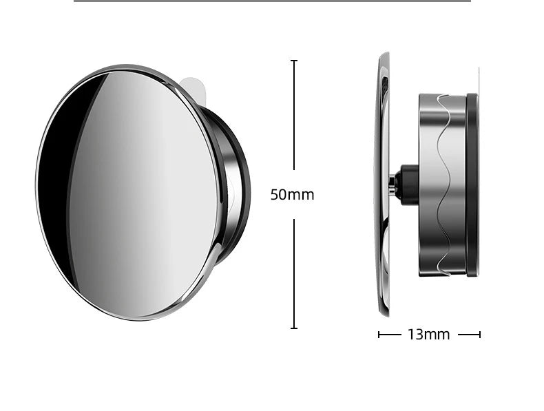 360 Degree HD Blind Spot Mirror For Car Reverse Frameless Ultrathin Wide Angle Round Convex Rear View Mirror Car Accessorie