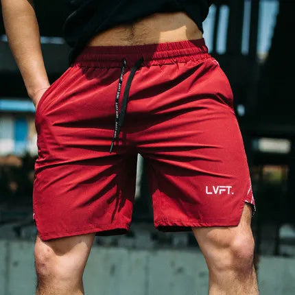Quick-drying Shorts Fitness Training Jogging Pants for Men Muscular Casual Breathable Fashion Five-point Pants Casual Versatile