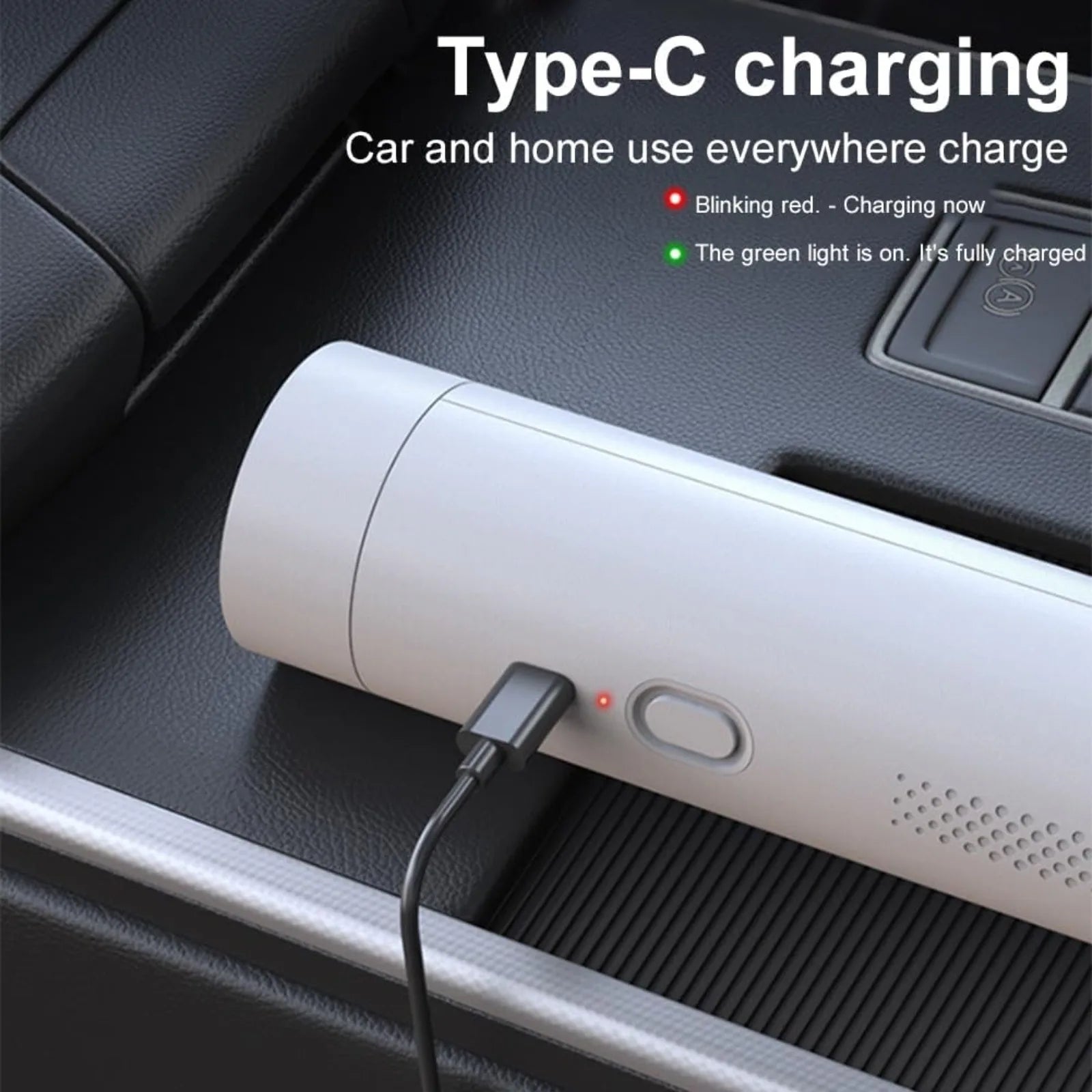 Portable Car Vacuum Cleaner: Mini Handheld Cordless Cleaner with Blower Function, Powerful Suction, and Brushless Motor