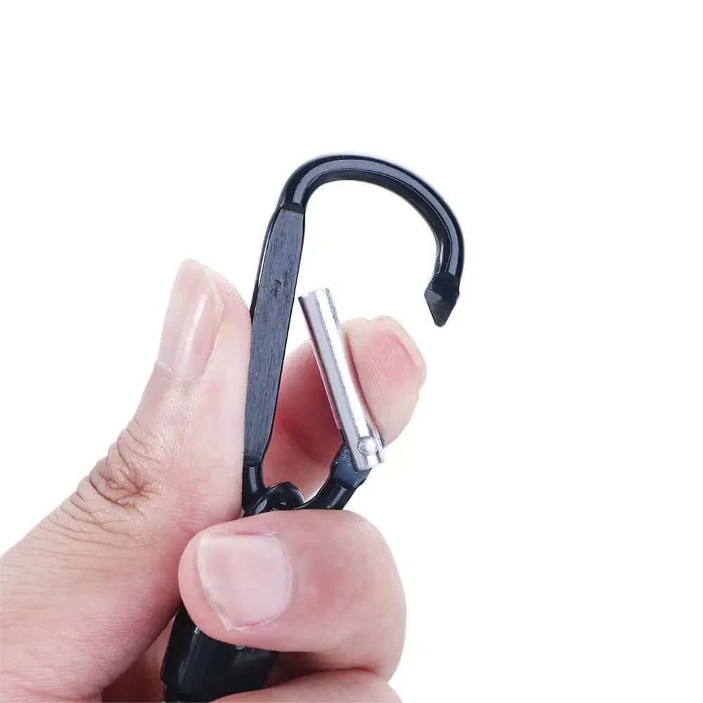 Hiking Accessories Climbing Anti-lost Tools Keyring Tackle Retractable Lanyards Fishing String Spring Rope Carabiner