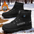 Snow Boots for Men Casual Winter Shoes Waterproof Platform Non-slip Warm Fur Ankle Boots Plush Combat Outdoor Hiking Boots