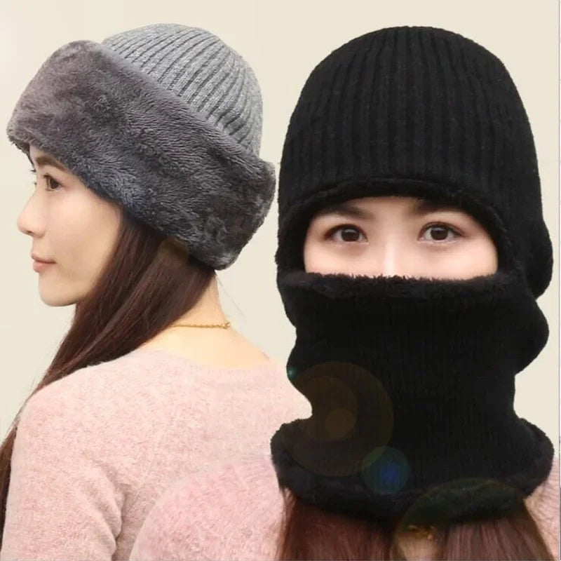 Ski Mask for Men Knitted Full Winter Face Mask 1 Hole Balaclava Ski Hat for Cold Weather Men Women
