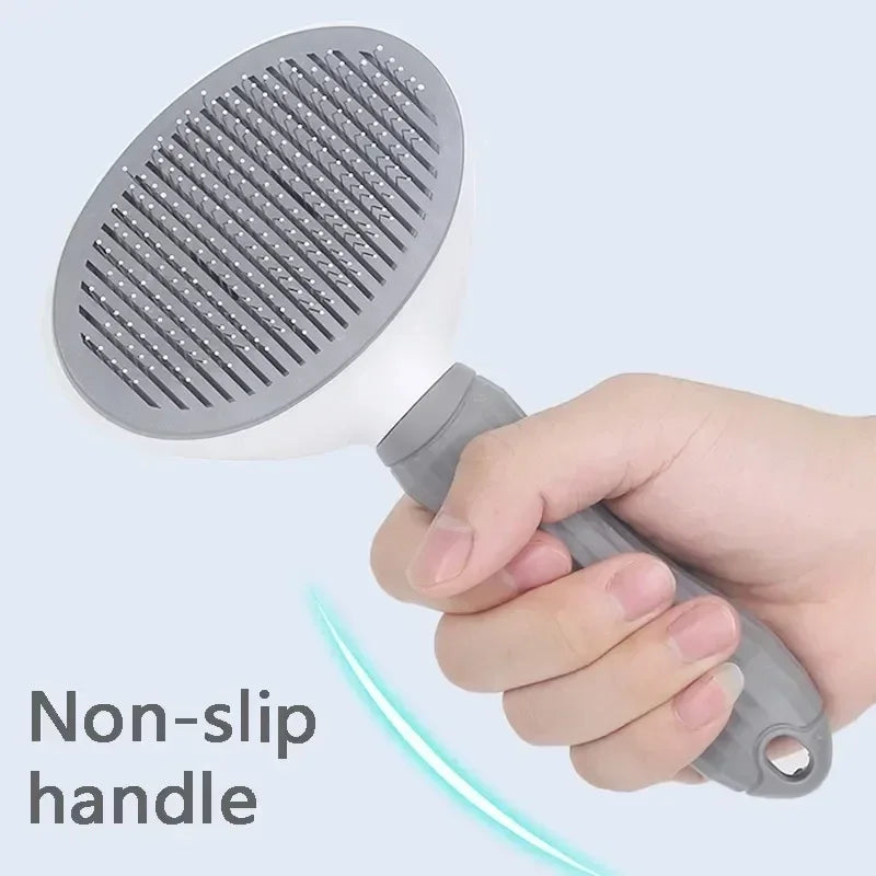 Pet Grooming Brush for Dogs Cats Self Cleaning Dematting Comb Removes Loose Hair Dog Cat Brush Pets Accessories
