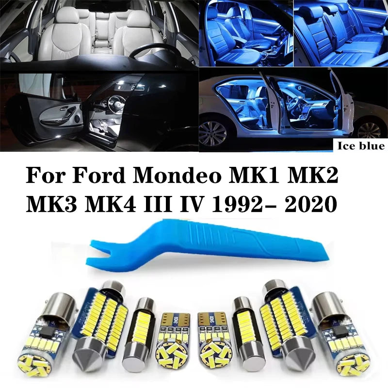 Car LED Interior Light Kit For Ford Mondeo MK1 MK2 MK3 MK4 III IV 1992- 2008 2009 2010 2011 2012 2013 2014 2018 2020 Accessories