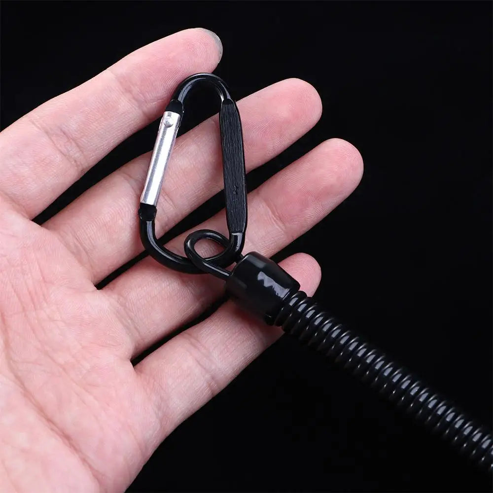 Hiking Accessories Climbing Anti-lost Tools Keyring Tackle Retractable Lanyards Fishing String Spring Rope Carabiner
