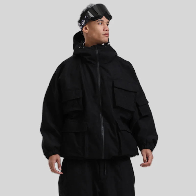 GSOU SNOW New Ski Jacket Loose Warm Windproof Snow Garment Waterproof Wear Resistant Skiing Clothing Winter Outdoor Sports Tops
