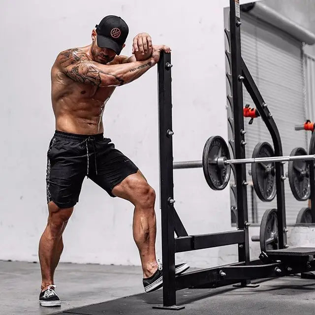Quick-drying Shorts Fitness Training Jogging Pants for Men Muscular Casual Breathable Fashion Five-point Pants Casual Versatile