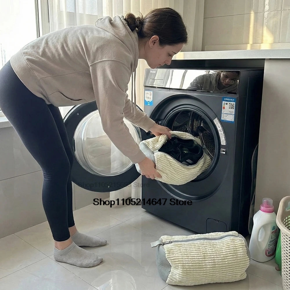 Sneaker Washing Net Bag To Wash Slippers Shoe Laundry Net Washing Machine Bag Slippers Shoes Bags Wash Slippers Washing Shoe Bag