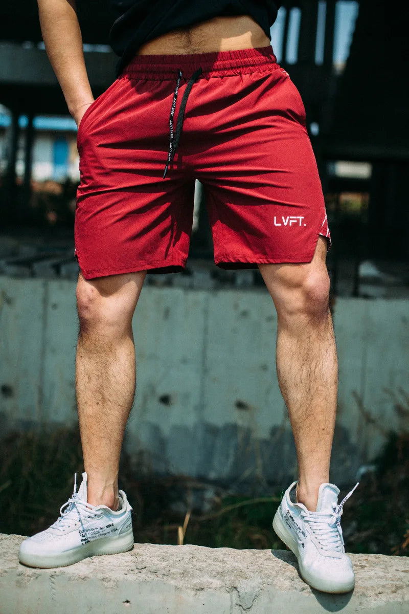 Quick-drying Shorts Fitness Training Jogging Pants for Men Muscular Casual Breathable Fashion Five-point Pants Casual Versatile