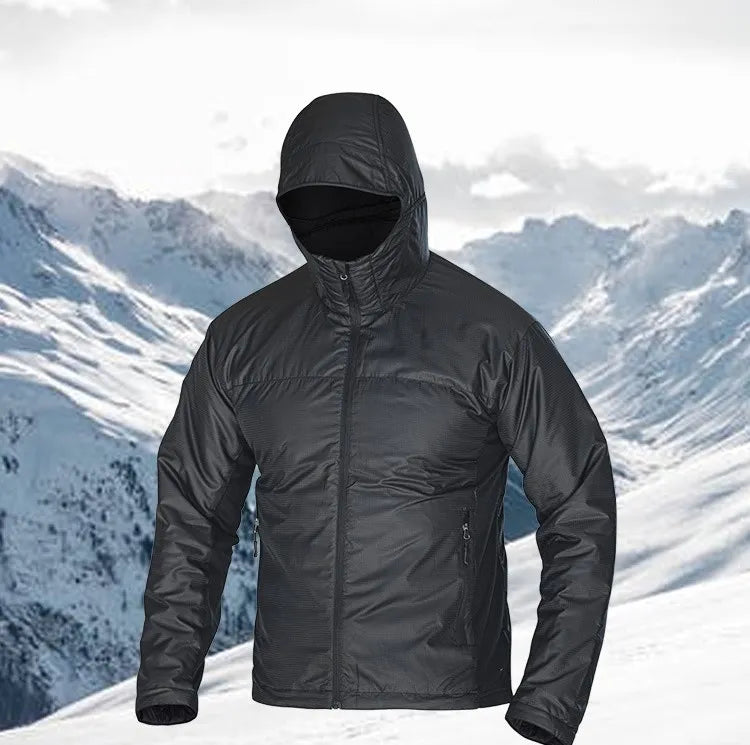 Jacket Winter Windproof Warm Clothes Ultralight Waterproof Hooded Jacket Liner Outdoor Sports Windbreaker Coat