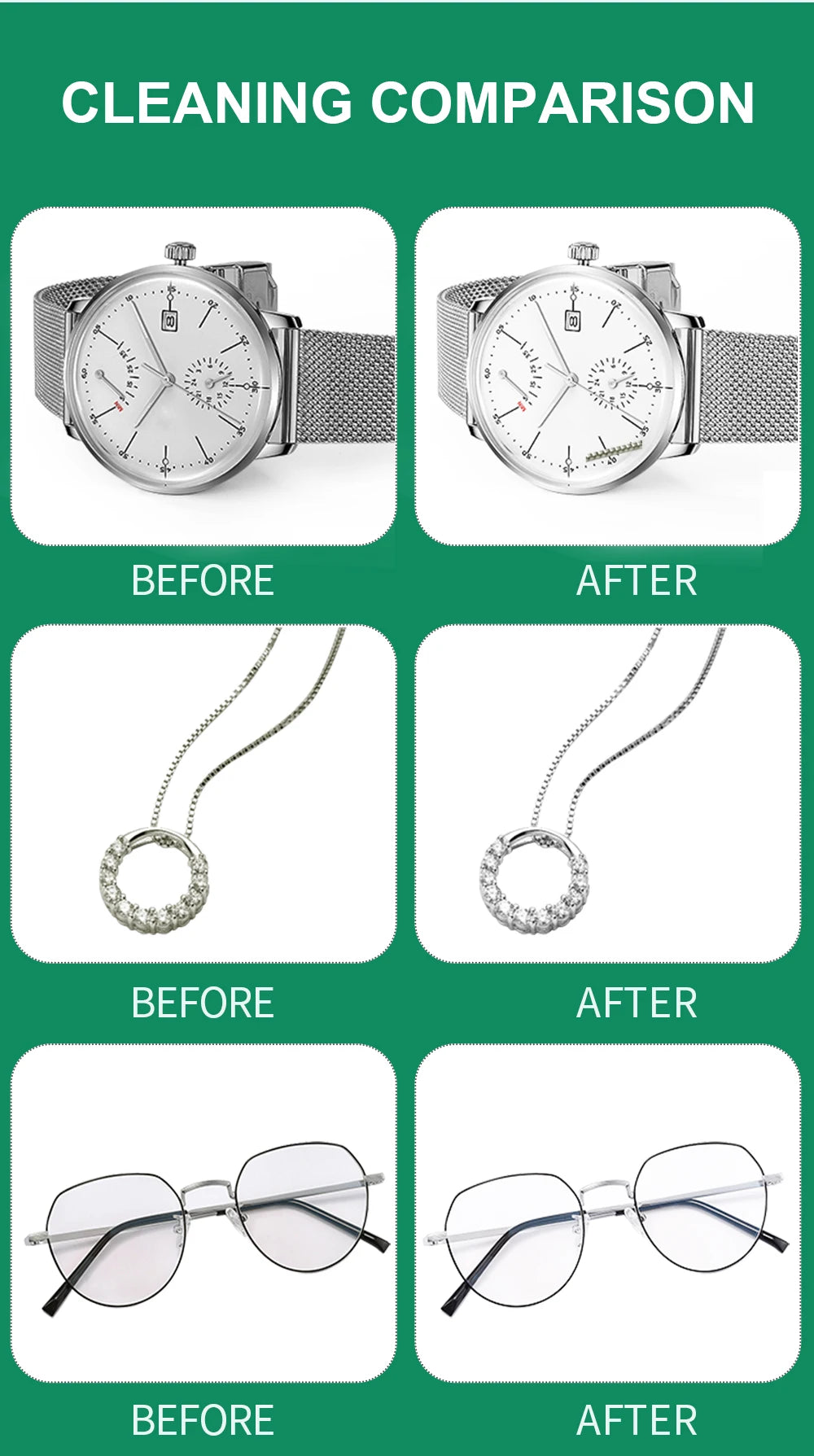 Ultrasonic cleaner: a high-efficiency ultrasonic cleaning device suitable for jewelry, eyewear, hardware, and printer nozzles