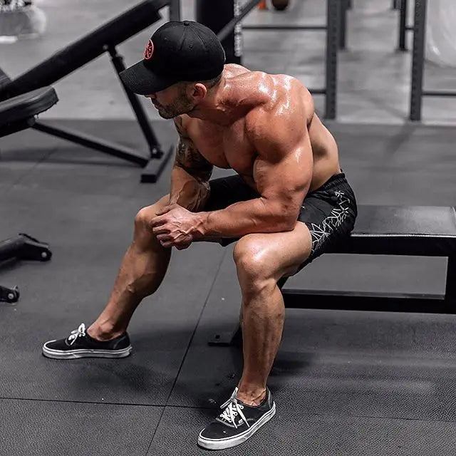 Quick-drying Shorts Fitness Training Jogging Pants for Men Muscular Casual Breathable Fashion Five-point Pants Casual Versatile