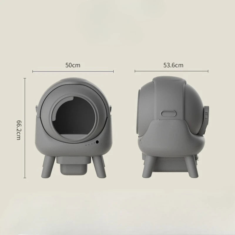 Self-cleaning Cat Litter Box Large Spaces Roller Intelligent Automatic Cat Toilet Sandbox Household Waste and Cleaning