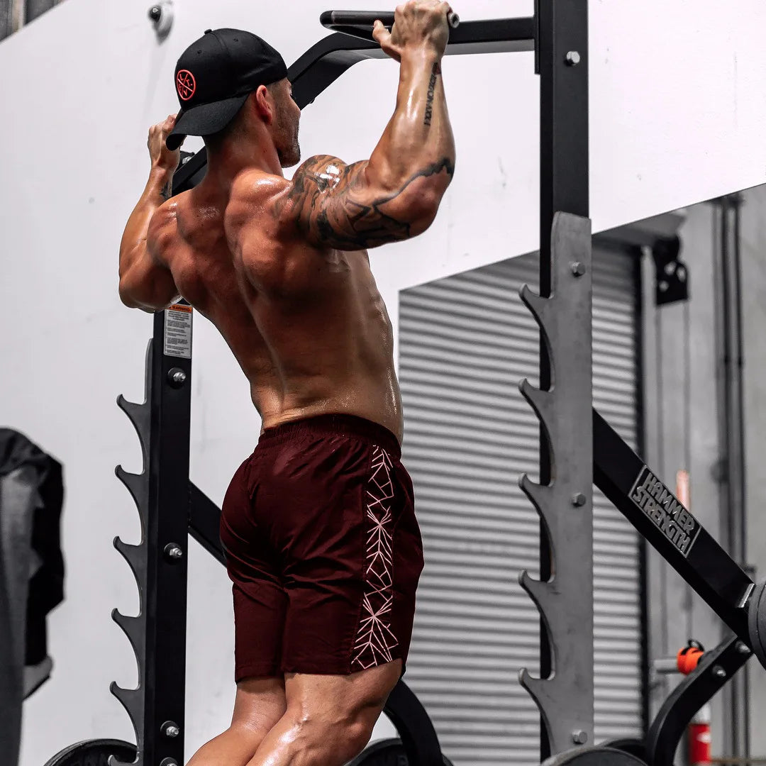 Quick-drying Shorts Fitness Training Jogging Pants for Men Muscular Casual Breathable Fashion Five-point Pants Casual Versatile