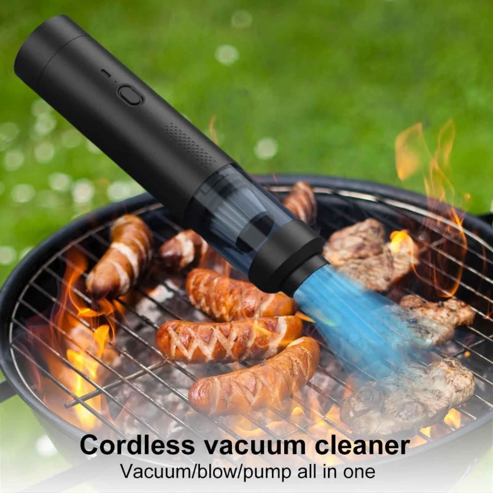 Portable Car Vacuum Cleaner: Mini Handheld Cordless Cleaner with Blower Function, Powerful Suction, and Brushless Motor