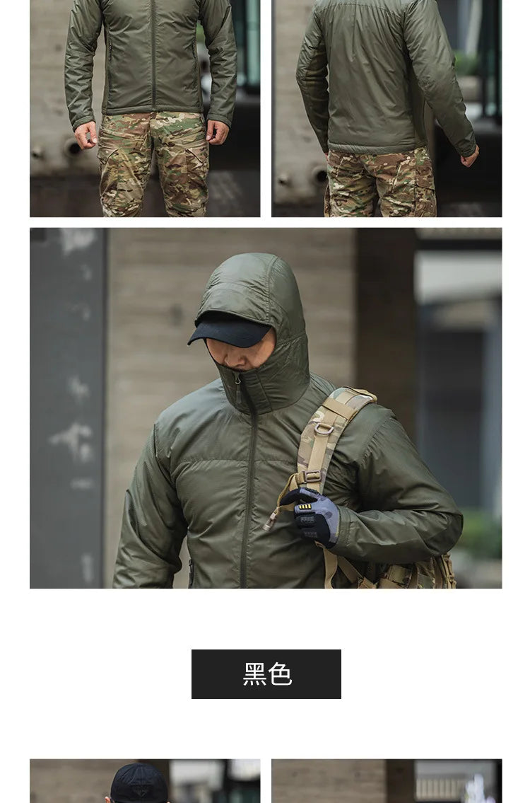 Jacket Winter Windproof Warm Clothes Ultralight Waterproof Hooded Jacket Liner Outdoor Sports Windbreaker Coat