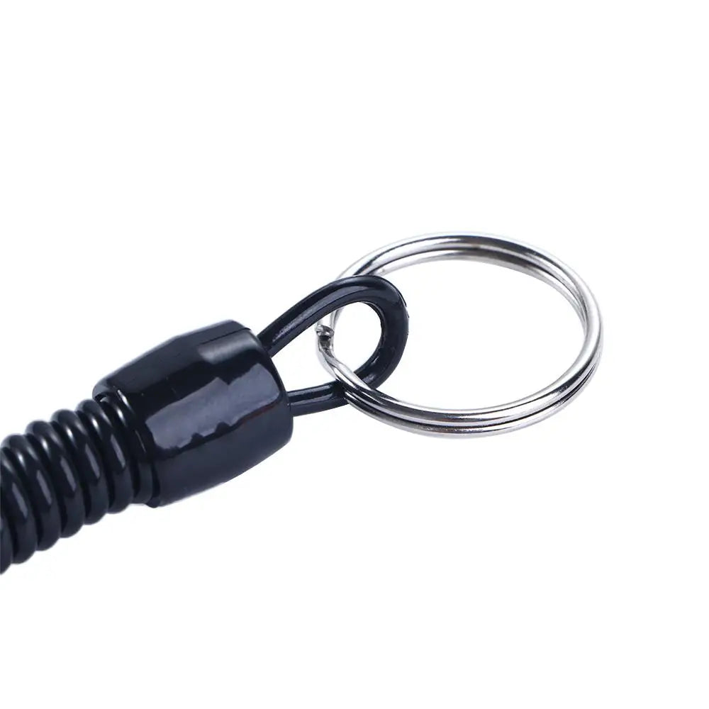 Hiking Accessories Climbing Anti-lost Tools Keyring Tackle Retractable Lanyards Fishing String Spring Rope Carabiner