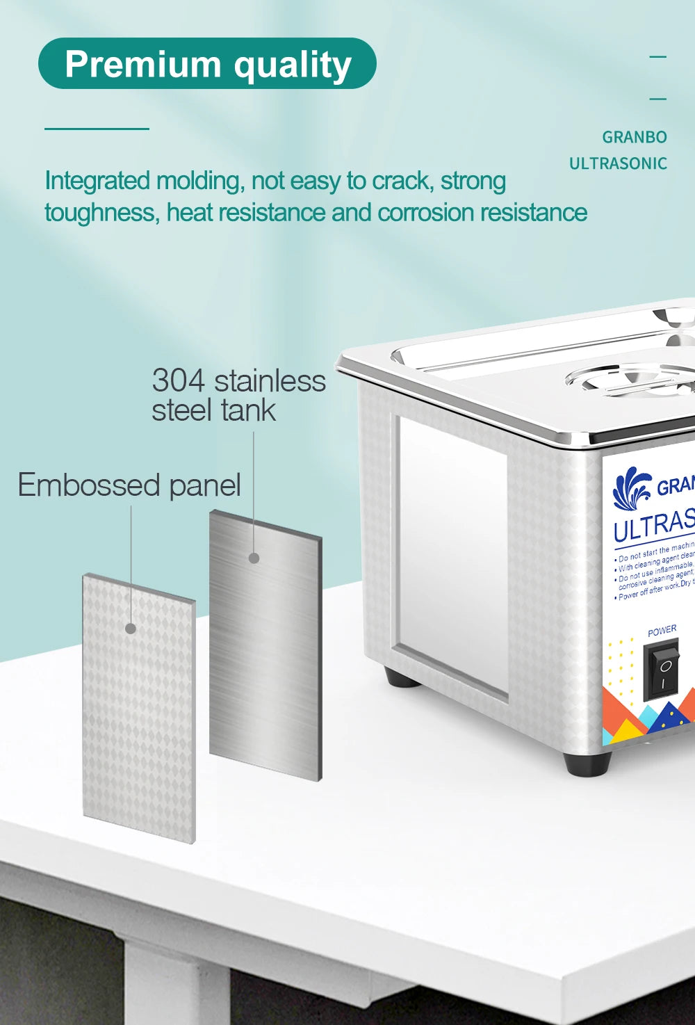 Ultrasonic cleaner: a high-efficiency ultrasonic cleaning device suitable for jewelry, eyewear, hardware, and printer nozzles