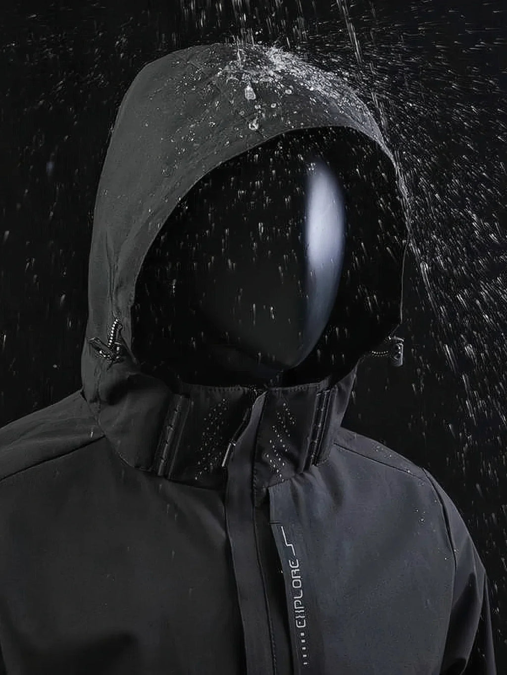 New Men's Lightweight Waterproof Rain Jacket Hooded Shell Outdoor Windbreaker for Hiking & Travel Breathable & Packable Coat Men