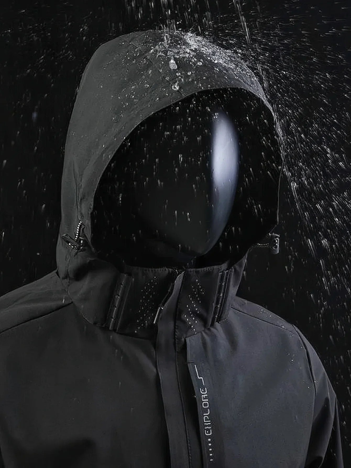 New Men's Lightweight Waterproof Rain Jacket Hooded Shell Outdoor Windbreaker for Hiking & Travel Breathable & Packable Coat Men