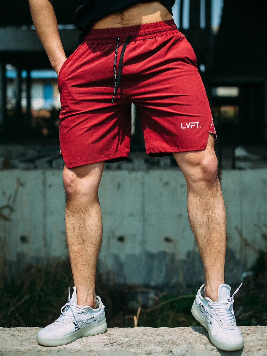 Quick-drying Shorts Fitness Training Jogging Pants for Men Muscular Casual Breathable Fashion Five-point Pants Casual Versatile