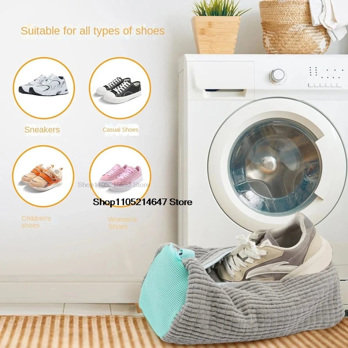 Sneaker Washing Net Bag To Wash Slippers Shoe Laundry Net Washing Machine Bag Slippers Shoes Bags Wash Slippers Washing Shoe Bag