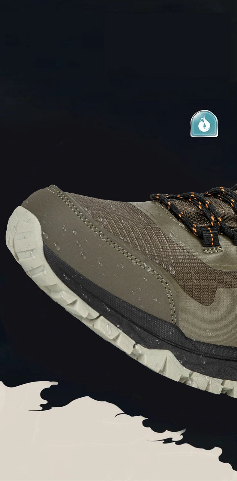Hiking Shoes Men Outdoor Anti-slip Lace-up High-top Women Shoes Flat Breathable Shock-absorbing Casual Sports Shoes Men