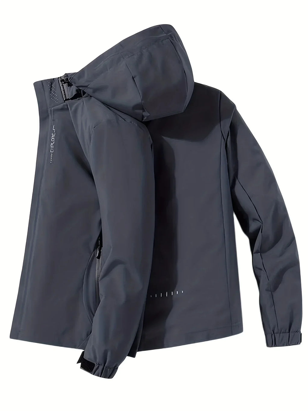 New Men's Lightweight Waterproof Rain Jacket Hooded Shell Outdoor Windbreaker for Hiking & Travel Breathable & Packable Coat Men