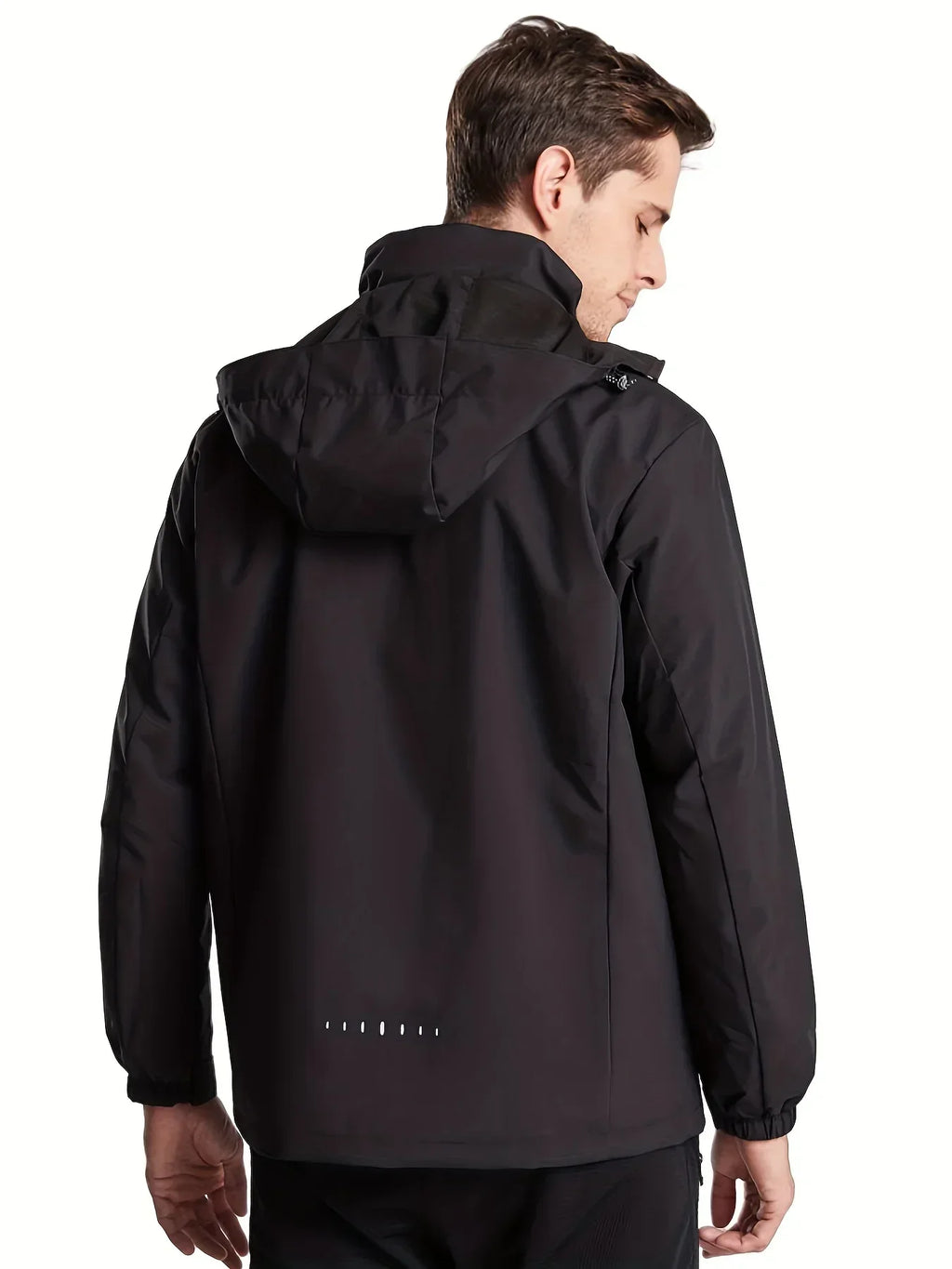 New Men's Lightweight Waterproof Rain Jacket Hooded Shell Outdoor Windbreaker for Hiking & Travel Breathable & Packable Coat Men