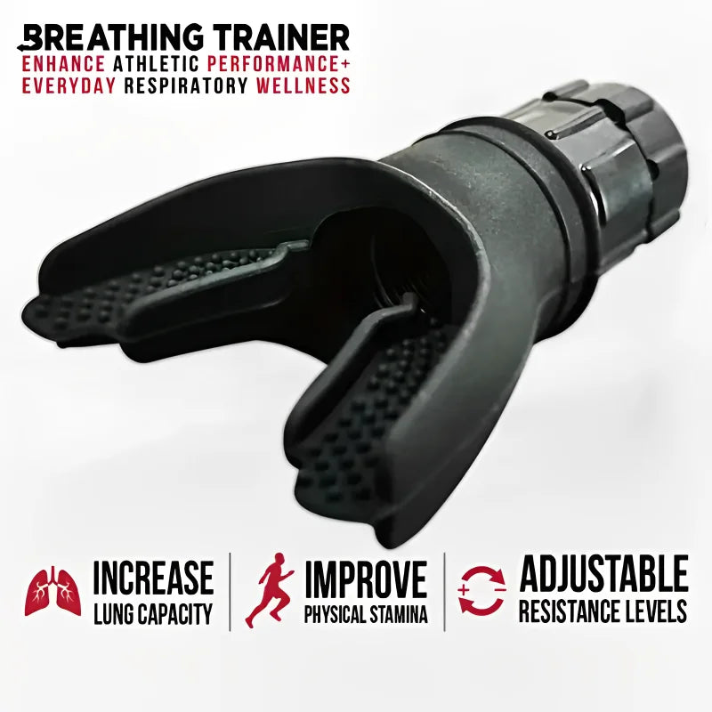 Breathing Exercise For Lungs Portable Breath Fitness Exerciser Device Endurance Workout With Adjustable Resistances Sports