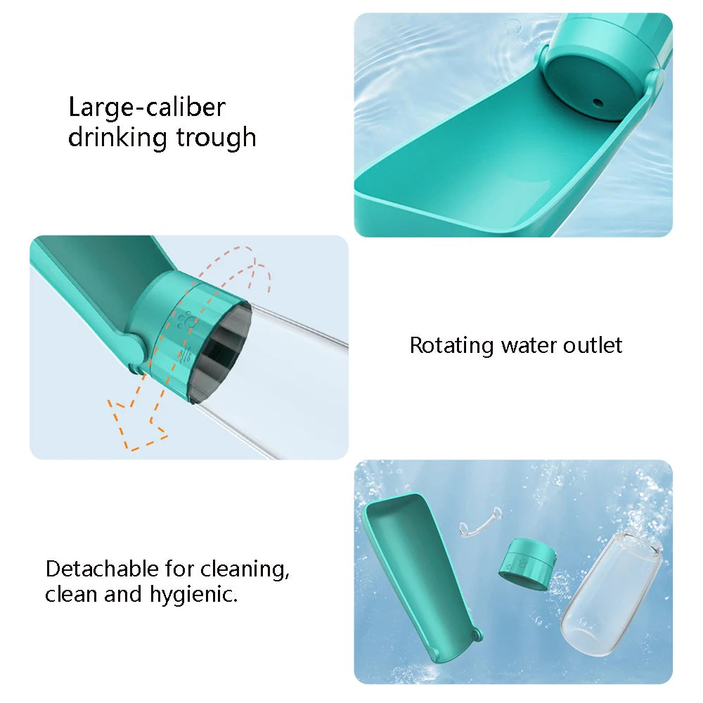 Portable Dog Water Bottle Small Large Dogs Cats LeakProof High Capacity Puppy Outdoor Walking Drinking Bowls Chihuahua Labrador