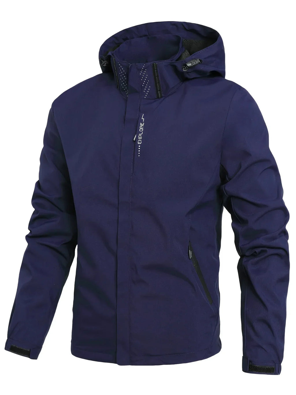New Men's Lightweight Waterproof Rain Jacket Hooded Shell Outdoor Windbreaker for Hiking & Travel Breathable & Packable Coat Men