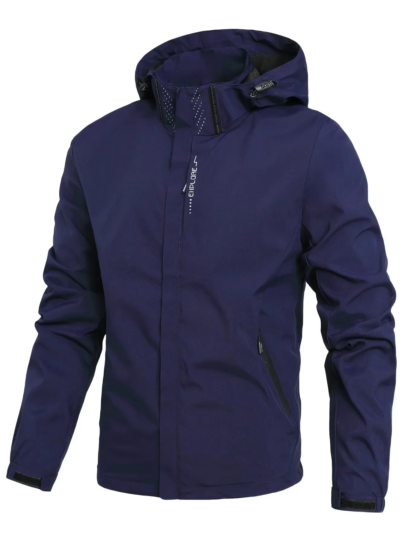 New Men's Lightweight Waterproof Rain Jacket Hooded Shell Outdoor Windbreaker for Hiking & Travel Breathable & Packable Coat Men