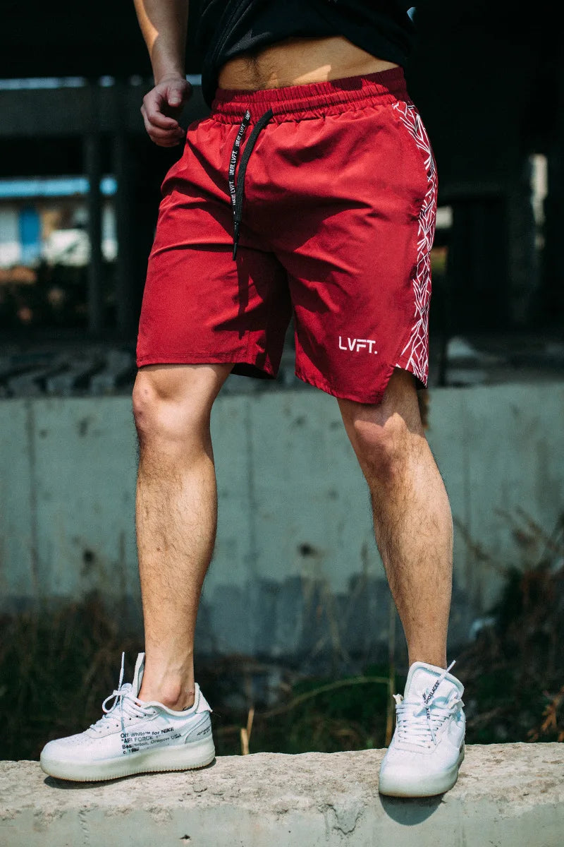 Quick-drying Shorts Fitness Training Jogging Pants for Men Muscular Casual Breathable Fashion Five-point Pants Casual Versatile