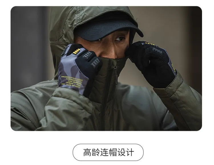 Jacket Winter Windproof Warm Clothes Ultralight Waterproof Hooded Jacket Liner Outdoor Sports Windbreaker Coat