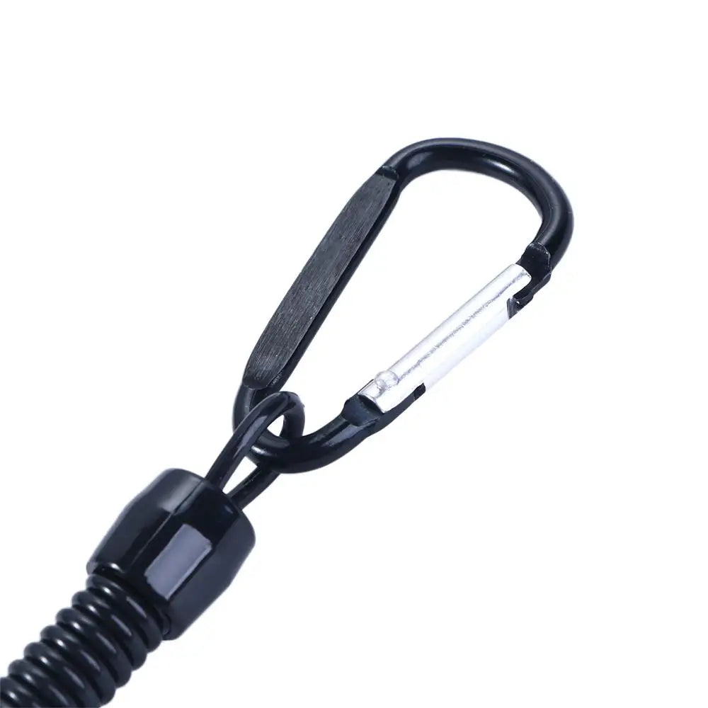 Hiking Accessories Climbing Anti-lost Tools Keyring Tackle Retractable Lanyards Fishing String Spring Rope Carabiner