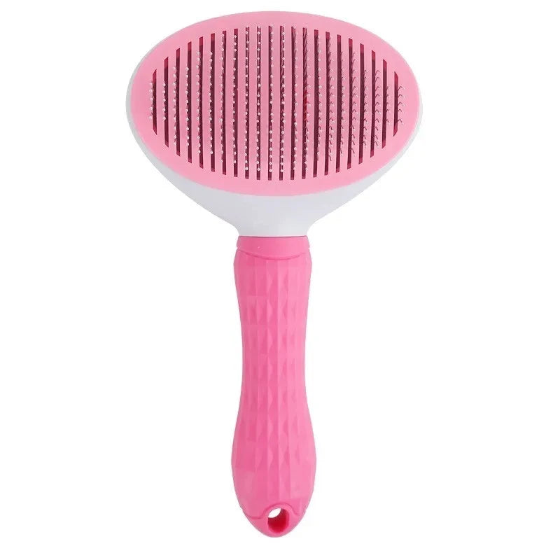 Pet Grooming Brush for Dogs Cats Self Cleaning Dematting Comb Removes Loose Hair Dog Cat Brush Pets Accessories