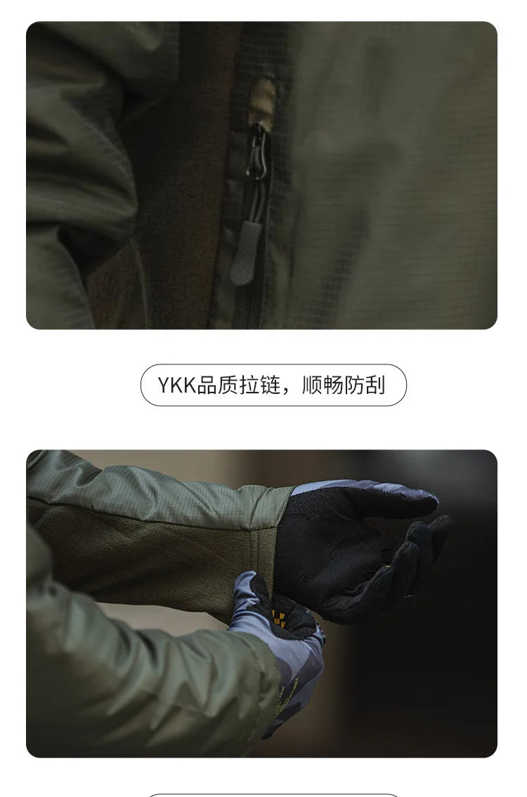 Jacket Winter Windproof Warm Clothes Ultralight Waterproof Hooded Jacket Liner Outdoor Sports Windbreaker Coat